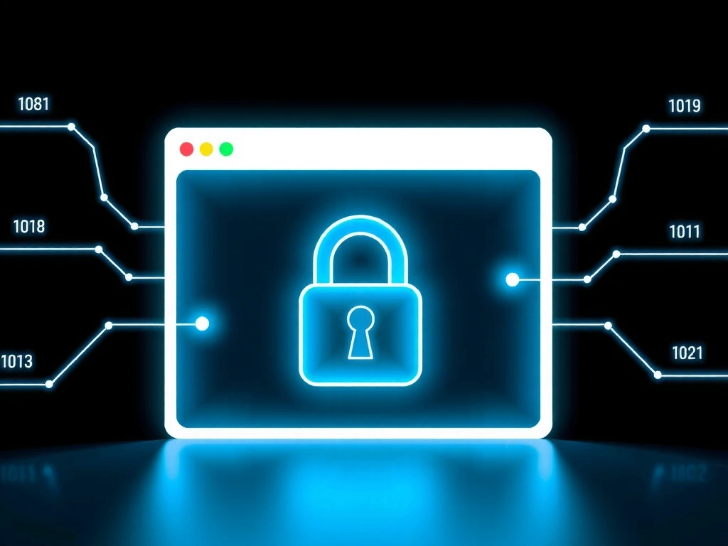 Digitales Schloss symbolisiert Datensicherheit