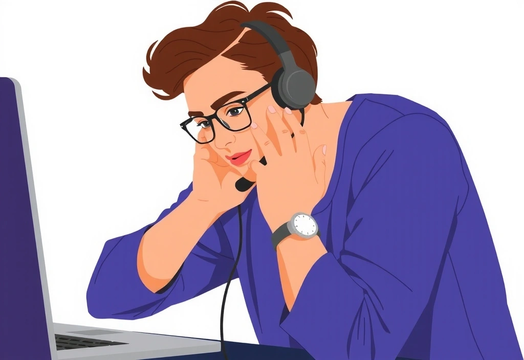 Person bereitet sich auf einen Videoanruf vor, überprüft Mikrofon und Kamera.